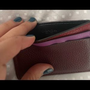Coach card holder
